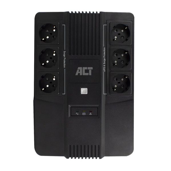 ACT Line Interactive UPS 600VA - met 6 geaarde stopcontacten (AC2300) ACT Line Interactive UPS 600VA - met 6 geaarde stopcontacten (AC2300)