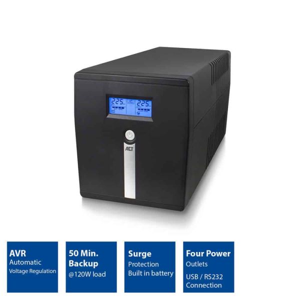 ACT AC2310 UPS Line-interactive 1 kVA 600 W 4 AC-uitgang(en) (AC2310)