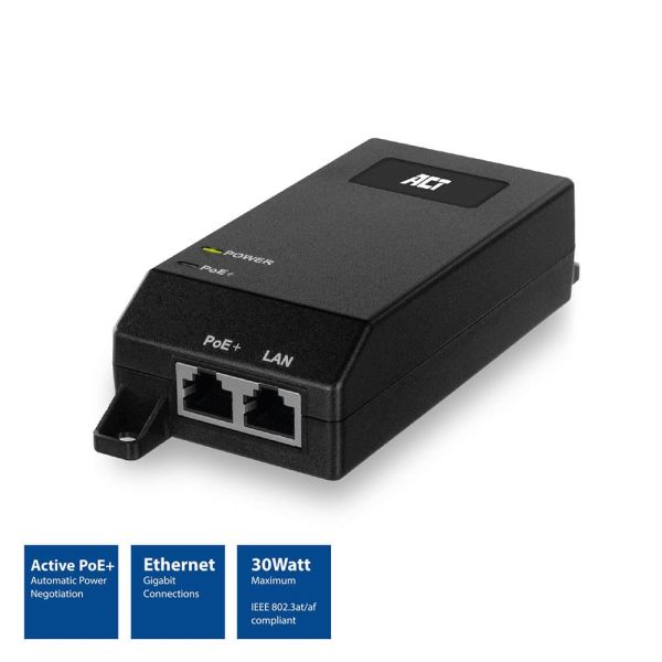 ACT AC4438 Gigabit PoE+ Injector 30W (AC4438)