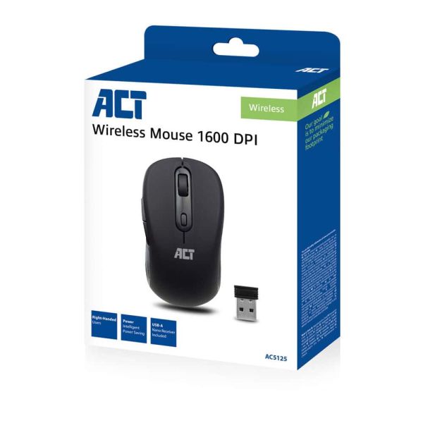 ACT Draadloze Muis 1600 DPI (AC5125)