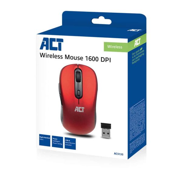ACT Draadloze Muis 1600 DPI (AC5135)