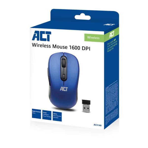 ACT Draadloze Muis 1600 DPI (AC5140)