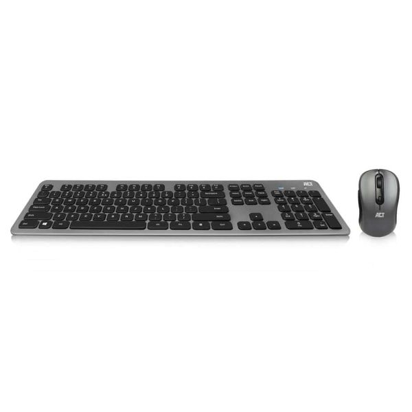 ACT Draadloze set met toetsenbord en muis, USB-C/USB-A ontvanger (Qwerty/US layout) (AC5710)