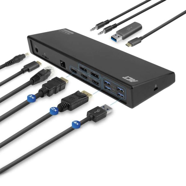 ACT USB-C Docking Station 4K, voor 2 of 3 HDMI/DisplayPort monitoren, DisplayLink (AC7048)