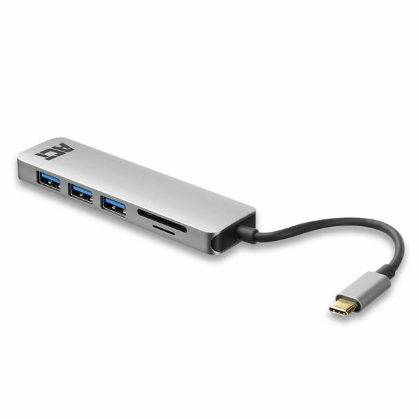 ACT AC7050 3-Poorts USB-C 3.2 Gen1 (USB 3.0) Hub met kaartlezer en PD Pass-Through poort (AC7050)