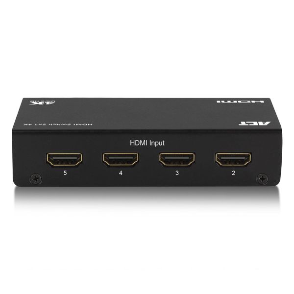 ACT AC7840 5 x 1 HDMI switch, 3D en 4K ondersteuning (AC7840)