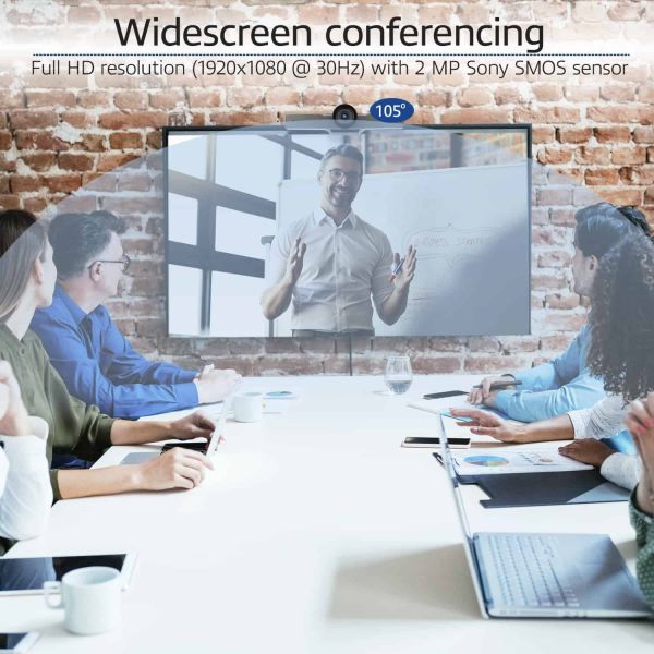 ACT AC7990 camera voor videoconferentie 2 MP Zwart 1920 x 1080 Pixels 30 fps CMOS 25,4 / 2,8 mm (1 / 2.8") (AC7990)