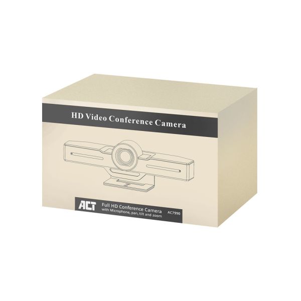 ACT AC7990 camera voor videoconferentie 2 MP Zwart 1920 x 1080 Pixels 30 fps CMOS 25,4 / 2,8 mm (1 / 2.8") (AC7990)