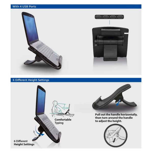 ACT AC8100 notebookstandaard Zwart 43,9 cm (17.3") (AC8100)