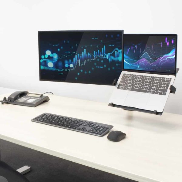 ACT Monitorarm met laptophouder, 1 scherm (AC8305)