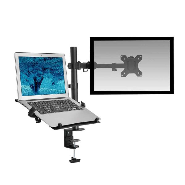 ACT Monitorarm met laptophouder, 1 scherm (AC8305)