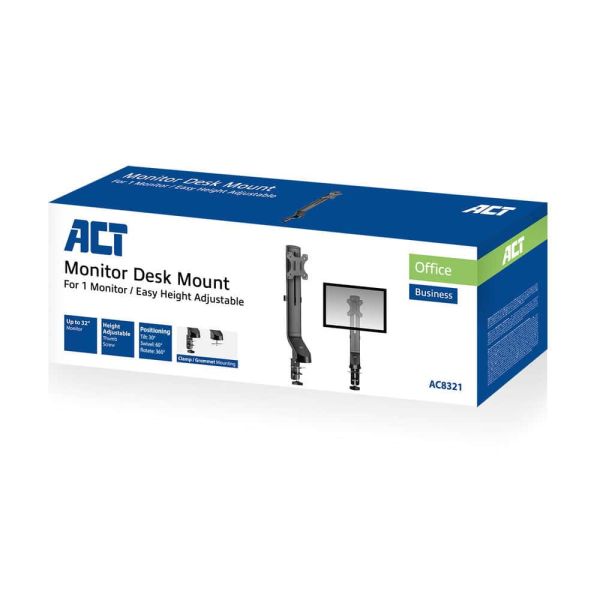 ACT Monitorarm office solid pro, 2 schermen (AC8321)