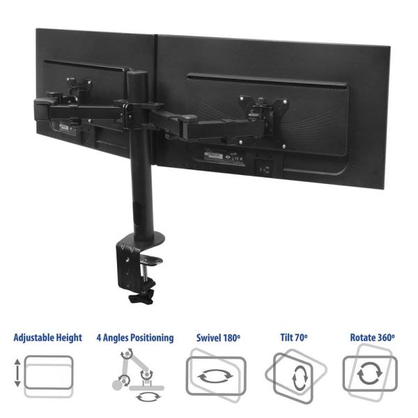 ACT Monitorarm office solid pro, 2 schermen (AC8326)