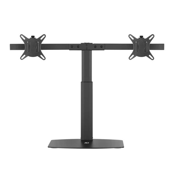 ACT Monitorarm office, op voet met gasveer, crossbar, 2 schermen (AC8332) ACT Monitorarm office, op voet met gasveer, crossbar, 2 schermen (AC8332)