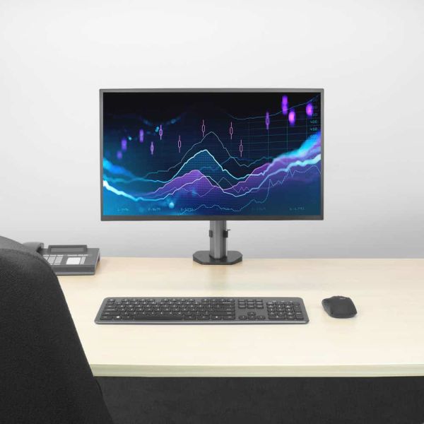 ACT Monitorarm office, 1 scherm, zilver (AC8335)