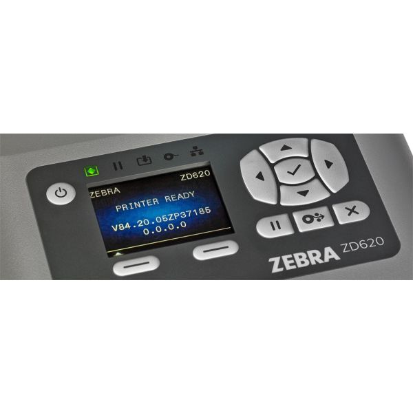 Zebra ZD620 labelprinter Thermo transfer 300 x 300 DPI 152 mm/sec Bedraad en draadloos Ethernet LAN Bluetooth (ZD62143-T2EF00EZ)