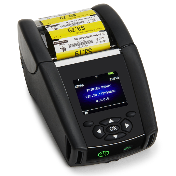 Zebra ZQ610 Plus 203 dpi mobiele labelprinter met Bluetooth (ZQ61-AUFAE14-00)