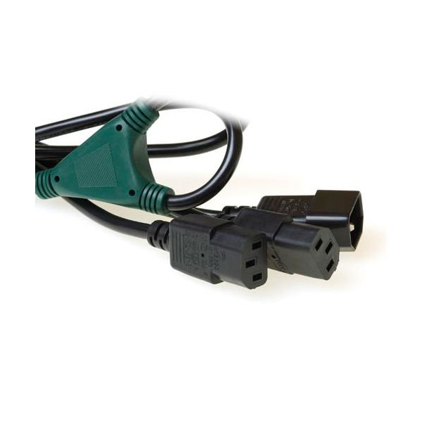 ACT 230V splitskabel C14 - 2 x C13 (AK5052)