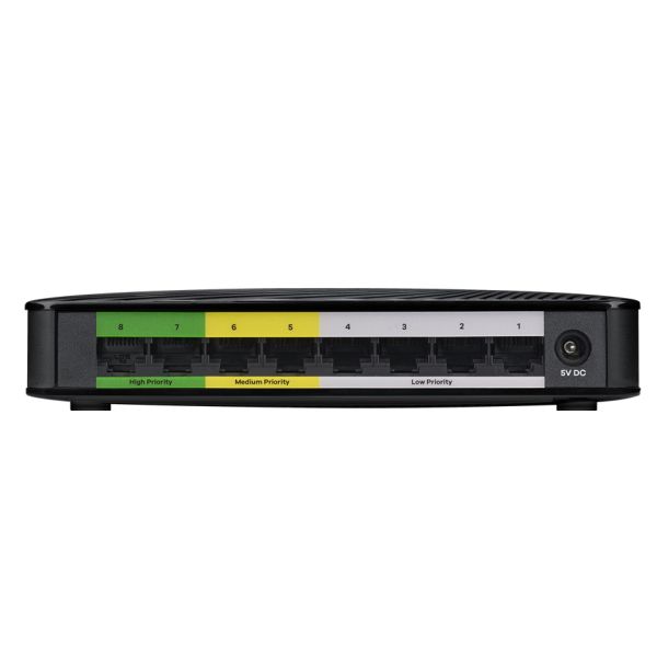 Zyxel GS-108S v2 Unmanaged Gigabit Ethernet (10/100/1000) Zwart (GS-108SV2-EU0101F)