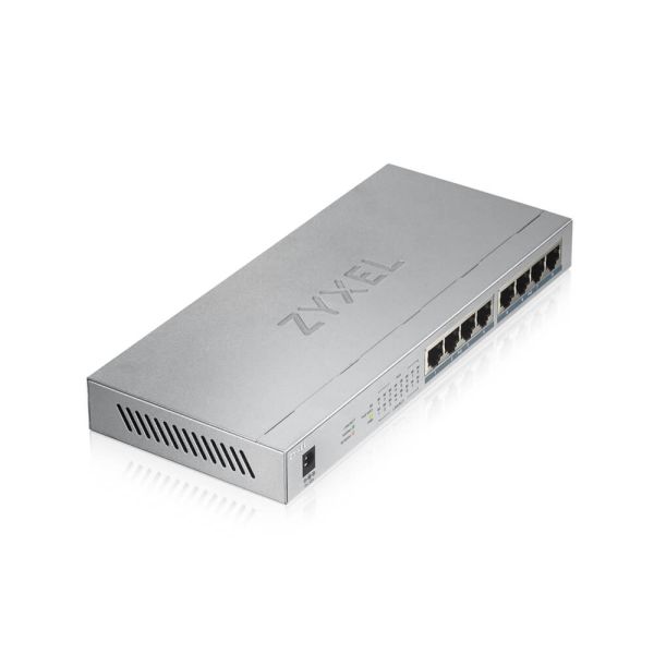 Zyxel GS1008HP Unmanaged Gigabit Ethernet (10/100/1000) Power over Ethernet (PoE) Grijs (GS1008HP-EU0101F)