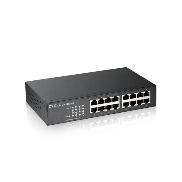 Zyxel GS1100-16 Unmanaged Gigabit Ethernet (10/100/1000) (GS1100-16-EU0103F)