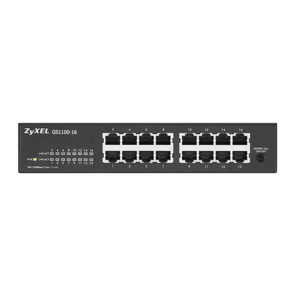 Zyxel GS1100-16 Unmanaged Gigabit Ethernet (10/100/1000) (GS1100-16-EU0103F)