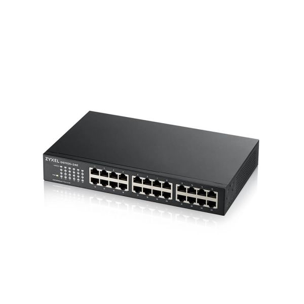 Zyxel GS1100-24E Unmanaged Gigabit Ethernet (10/100/1000) Zwart (GS1100-24E-EU0103F)