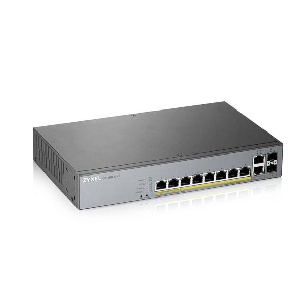 Zyxel GS1350-12HP-EU0101F netwerk-switch Managed L2 Gigabit Ethernet (10/100/1000) Power over Ethernet (PoE) Grijs (GS1350-12HP-EU0101F)