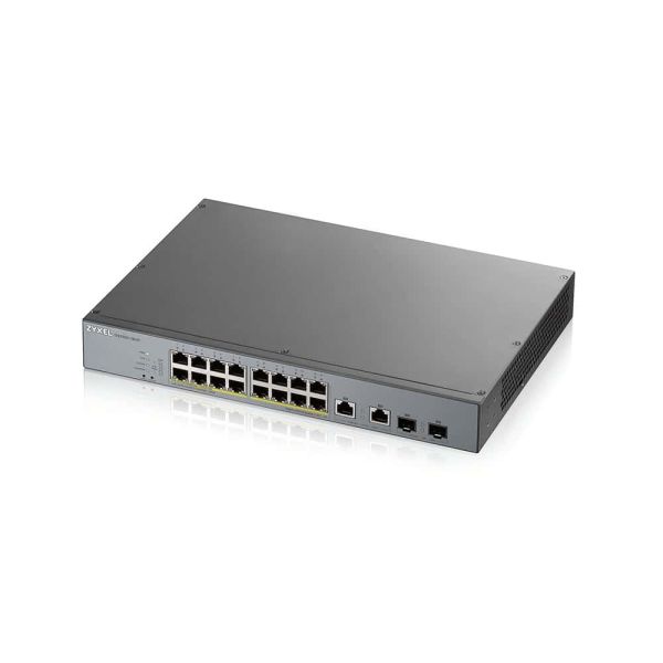 Zyxel GS1350-18HP-EU0101F netwerk-switch Managed L2 Gigabit Ethernet (10/100/1000) Power over Ethernet (PoE) Grijs (GS1350-18HP-EU0101F)