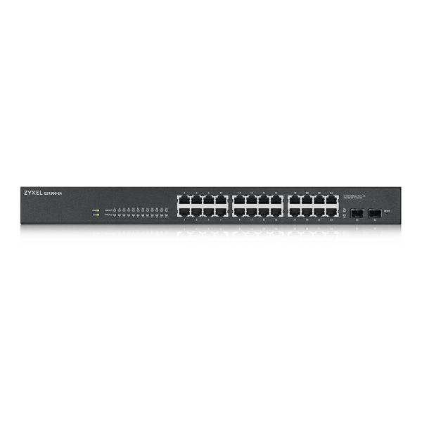 Zyxel GS-1900-24 v2 Managed L2 Gigabit Ethernet (10/100/1000) 1U Zwart (GS1900-24-EU0102F)