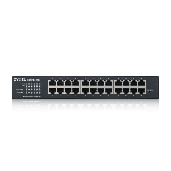 Zyxel GS1915-24E Managed L2 Gigabit Ethernet (10/100/1000) 1U Zwart (GS1915-24E-EU0101F)