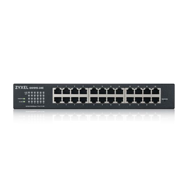 Zyxel GS1915-24E Managed L2 Gigabit Ethernet (10/100/1000) 1U Zwart (GS1915-24E-EU0101F)