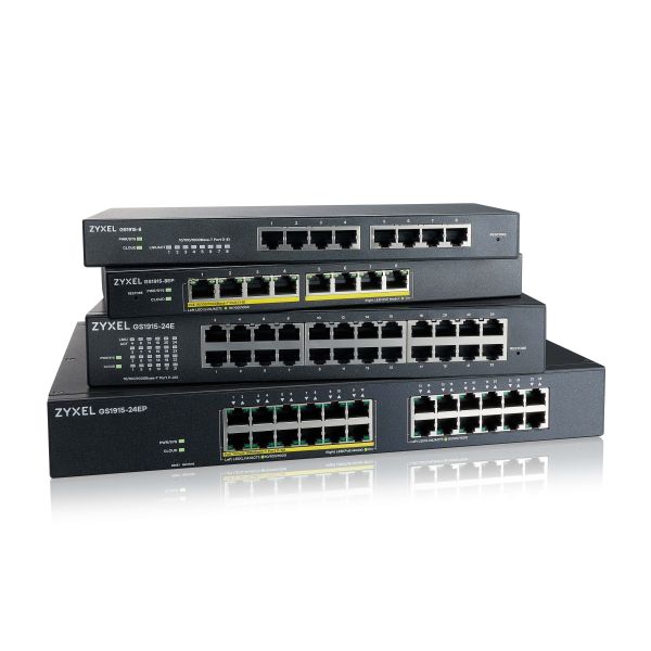 Zyxel GS1915-24EP Managed L2 Gigabit Ethernet (10/100/1000) Power over Ethernet (PoE) 1U Zwart (GS1915-24EP-EU0101F)