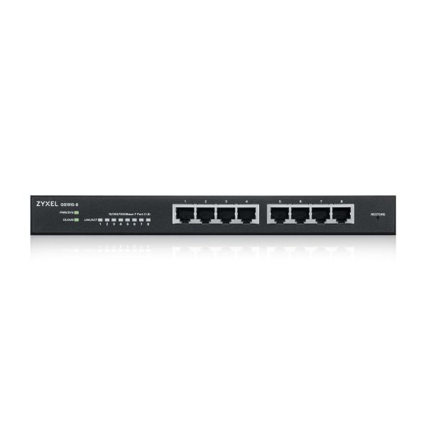 Zyxel GS1915-8 Managed L2 Gigabit Ethernet (10/100/1000) Zwart (GS1915-8-EU0101F)