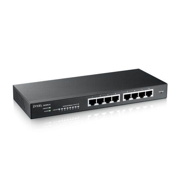 Zyxel GS1915-8 Managed L2 Gigabit Ethernet (10/100/1000) Zwart (GS1915-8-EU0101F)