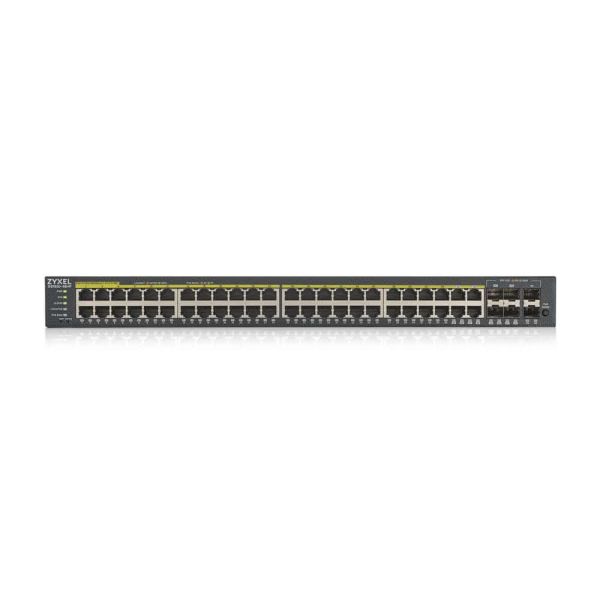 Zyxel GS1920-48HPV2 Managed Gigabit Ethernet (10/100/1000) Power over Ethernet (PoE) Zwart (GS1920-48HPV2-EU0101F)