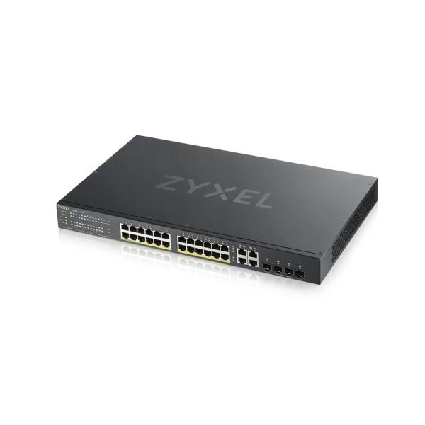 Zyxel GS1920-24HPV2 Managed Gigabit Ethernet (10/100/1000) Power over Ethernet (PoE) Zwart (GS192024HPV2-EU0101F)