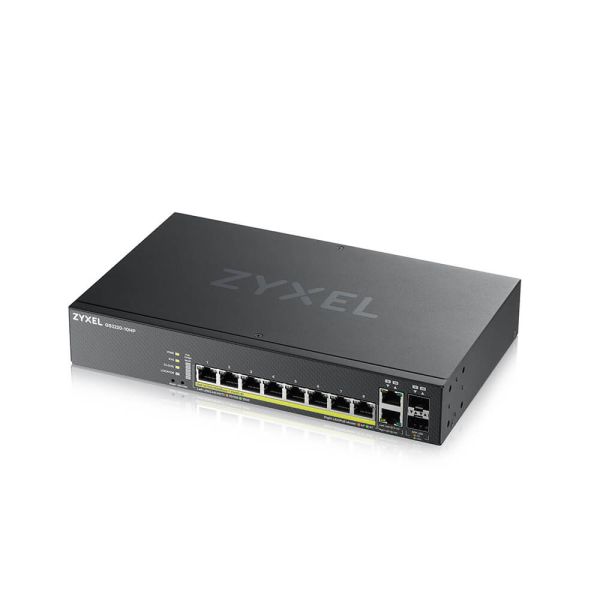 Zyxel GS2220-10HP-EU0101F netwerk-switch Managed L2 Gigabit Ethernet (10/100/1000) Power over Ethernet (PoE) Zwart (GS2220-10HP-EU0101F)