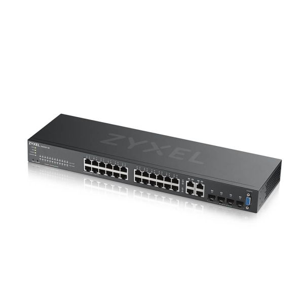 Zyxel GS2220-28-EU0101F netwerk-switch Managed L2 Gigabit Ethernet (10/100/1000) Zwart (GS2220-28-EU0101F)