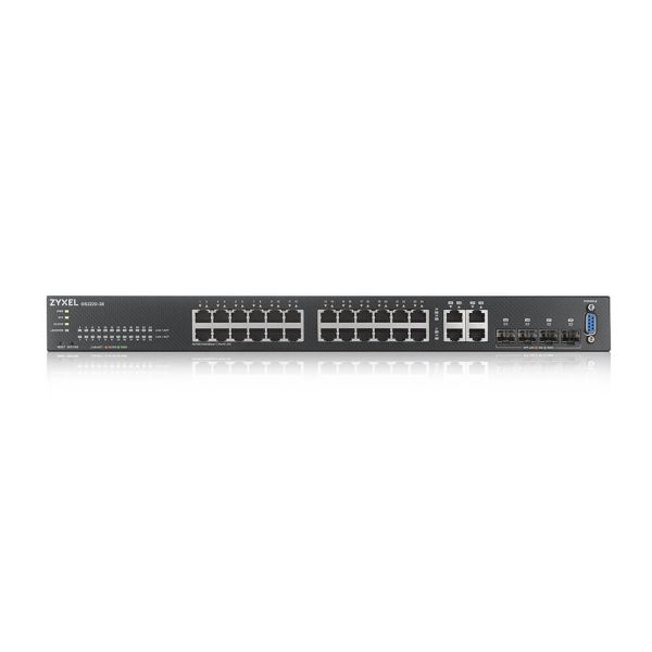 Zyxel GS2220-28-EU0101F netwerk-switch Managed L2 Gigabit Ethernet (10/100/1000) Zwart (GS2220-28-EU0101F)
