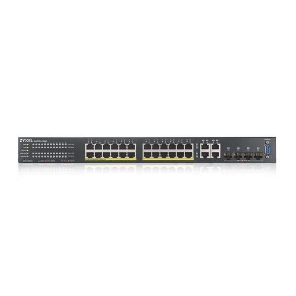 Zyxel GS2220-28HP-EU0101F netwerk-switch Managed L2 Gigabit Ethernet (10/100/1000) Power over Ethernet (PoE) Zwart (GS2220-28HP-EU0101F)