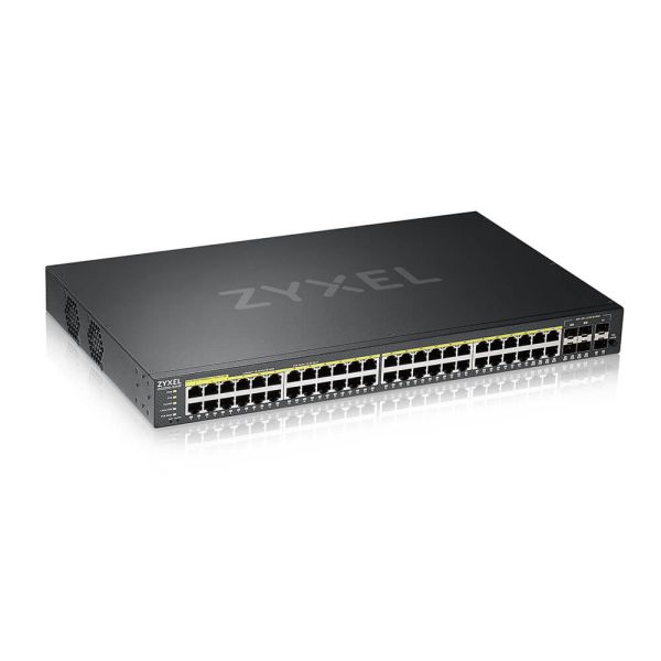Zyxel GS2220-50HP-EU0101F netwerk-switch Managed L2 Gigabit Ethernet (10/100/1000) Power over Ethernet (PoE) Zwart (GS2220-50HP-EU0101F)