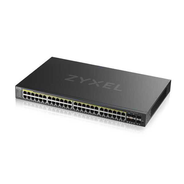 Zyxel GS2220-50HP-EU0101F netwerk-switch Managed L2 Gigabit Ethernet (10/100/1000) Power over Ethernet (PoE) Zwart (GS2220-50HP-EU0101F)