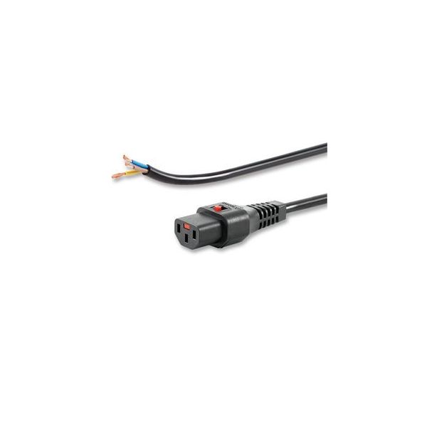 IEC LOCK PC1026 electriciteitssnoer Zwart 4 m C13 stekker (AK5084)