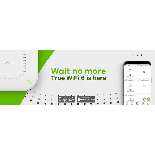 Zyxel NWA110AX 1000 Mbit/s Wit Power over Ethernet (PoE) (NWA110AX-EU0102F) Zyxel NWA110AX 1000 Mbit/s Wit Power over Ethernet (PoE) (NWA110AX-EU0102F)