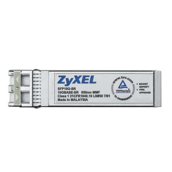 Zyxel SFP10G-SR netwerk transceiver module Vezel-optiek 10000 Mbit/s SFP+ 850 nm (SFP10G-SR-ZZ0101F) Zyxel SFP10G-SR netwerk transceiver module Vezel-optiek 10000 Mbit/s SFP+ 850 nm (SFP10G-SR-ZZ0101F)