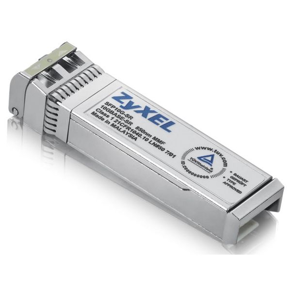 Zyxel SFP10G-SR netwerk transceiver module Vezel-optiek 10000 Mbit/s SFP+ 850 nm (SFP10G-SR-ZZ0101F) Zyxel SFP10G-SR netwerk transceiver module Vezel-optiek 10000 Mbit/s SFP+ 850 nm (SFP10G-SR-ZZ0101F)