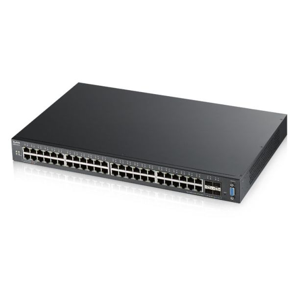 Zyxel XGS2210-52 Managed L2 Gigabit Ethernet (10/100/1000) 1U Zwart (XGS2210-52-EU0101F) Zyxel XGS2210-52 Managed L2 Gigabit Ethernet (10/100/1000) 1U Zwart (XGS2210-52-EU0101F)
