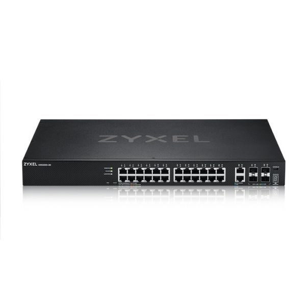 Zyxel XGS2220-30 Managed L3 Gigabit Ethernet (10/100/1000) Zwart (XGS2220-30-EU0101F) Zyxel XGS2220-30 Managed L3 Gigabit Ethernet (10/100/1000) Zwart (XGS2220-30-EU0101F)