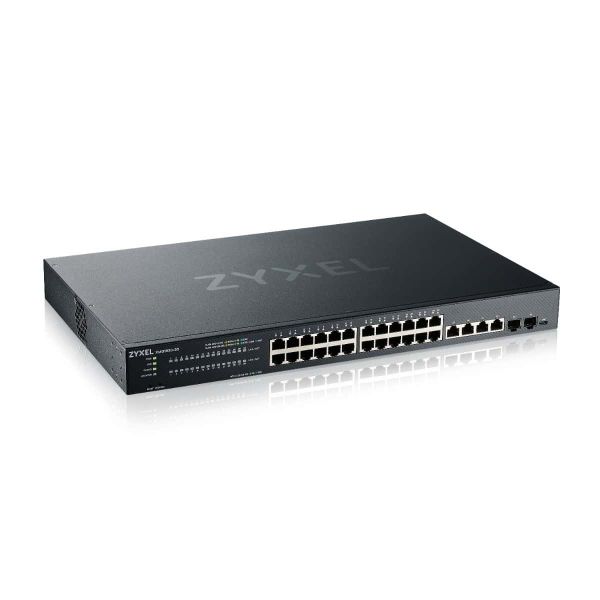 Zyxel XMG1930-30 Managed L3 2.5G Ethernet (100/1000/2500) Zwart (XMG1930-30-ZZ0101F)